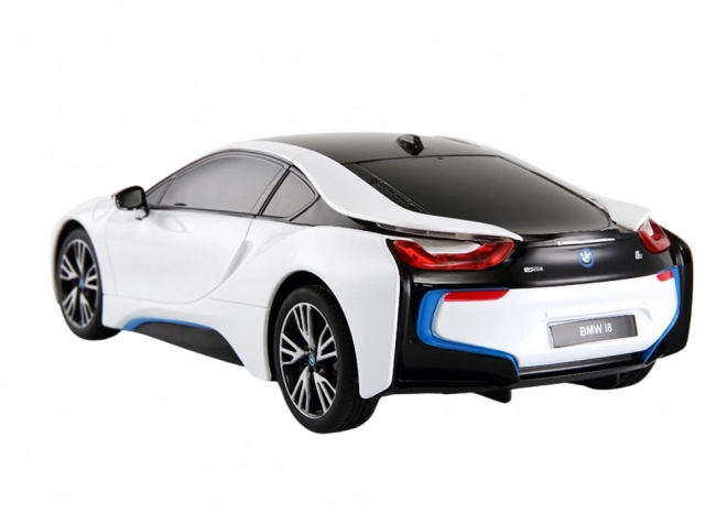 Mașinuță teleghidată BMW i8 alb Rastar