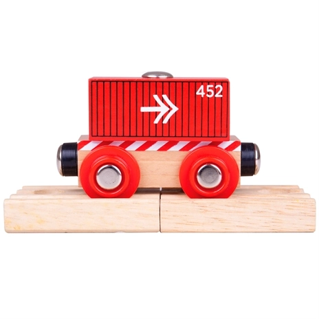 Vagon Roșu Container Bigjigs Rail