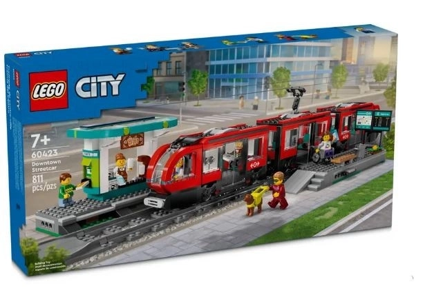 Tramvai Lego City cu stație