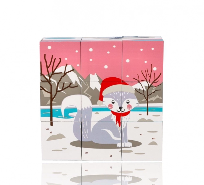 Cuburi Puzzle Animale Polare