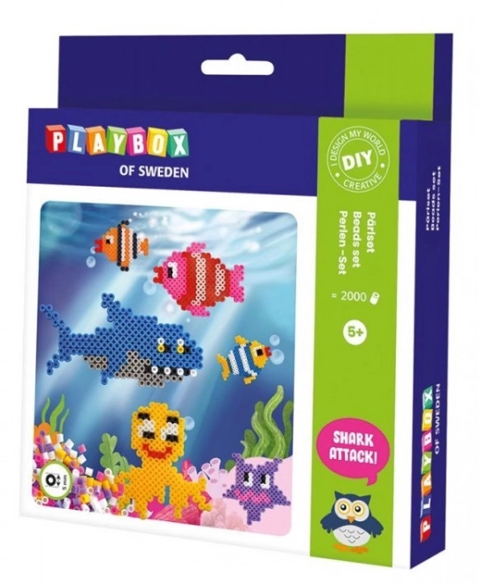 Set creativ PlayBox Mărgele termoadezive Tărâm subacvatic