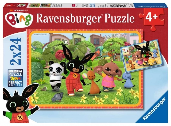 Puzzle Ravensburger Bing 2x24 piese