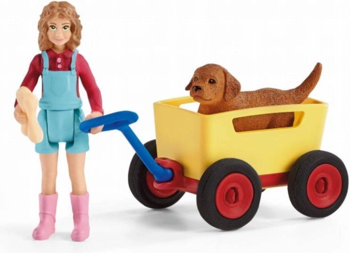 Cățel drăgălaș și os ca accesoriu