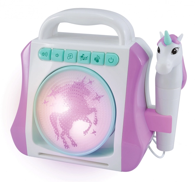 Karaoke box cu microfon unicorn