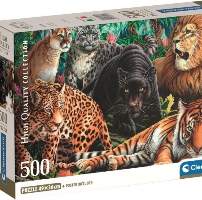 Puzzle Pisici Sălbatice 500 piese