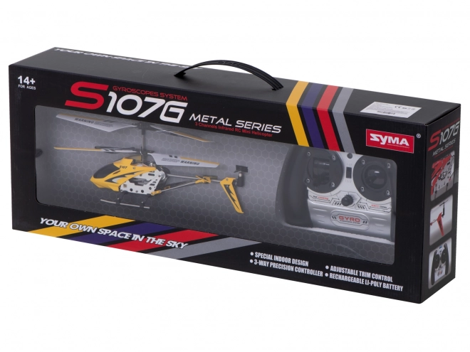 Helicopter RC cu telecomandă Syma albastru – Galben