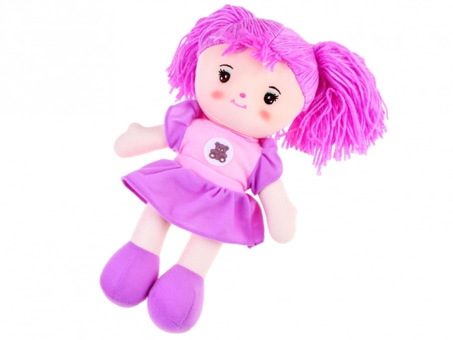 Păpușă material textil Zuzia în rochie mentă – Violet