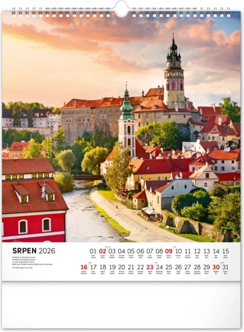 Calendar de perete Republica Cehă 2026