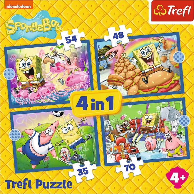 Puzzle Viața lui SpongeBob 4v1