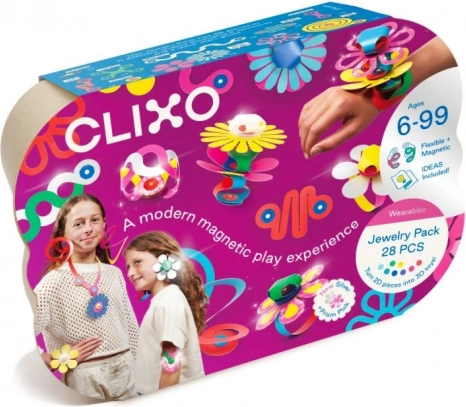 Pachet Clixo Bijuterii Set creativ de piese pentru realizarea bijuteriilor - 28 buc