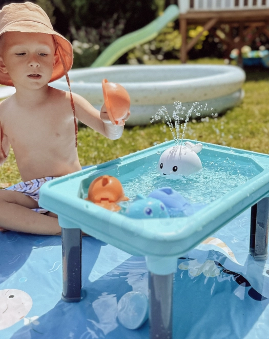 Balena pentru baie cu apă și LED fontană WOOPIE