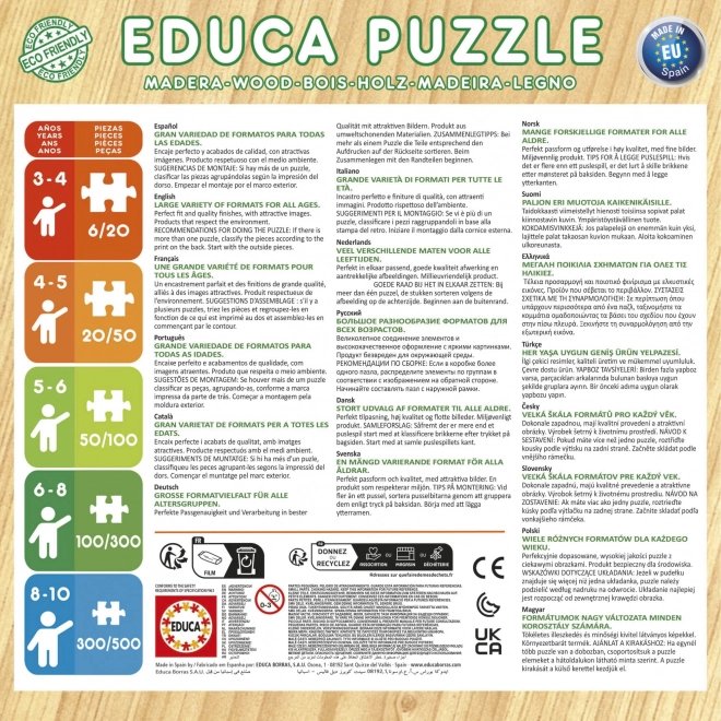 Educa puzzle din lemn Regele Leu 2x25 piese
