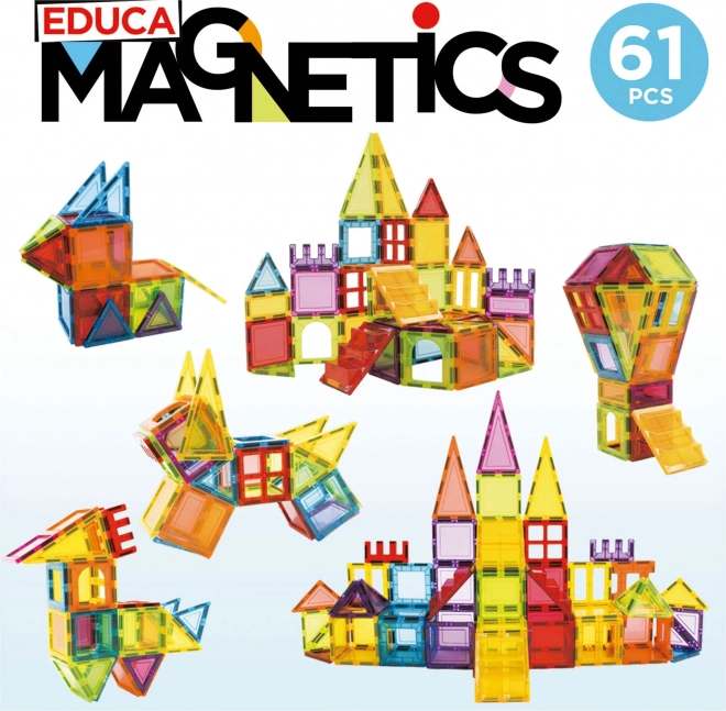 Construcție Magnetică Educa cu 61 de Piese