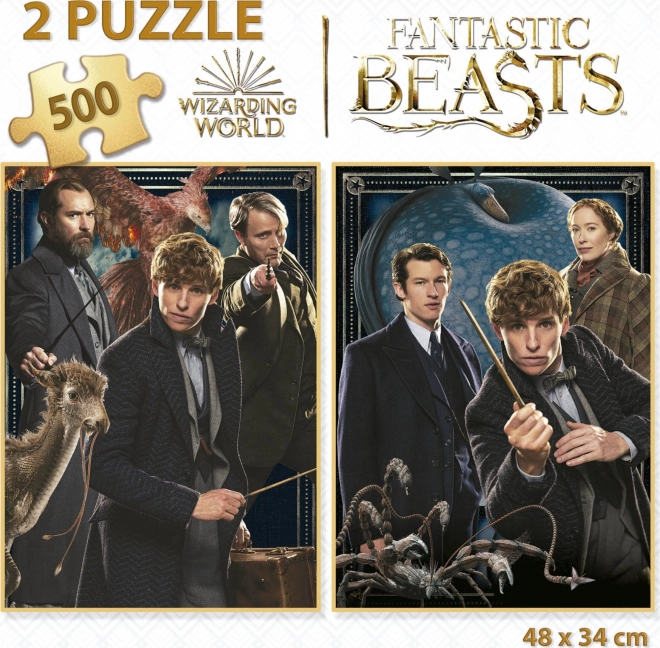 Puzzle Fantastic Beasts 2x500 piese