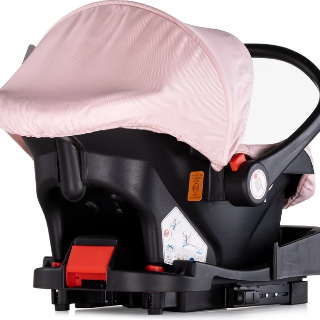 Scaun auto pentru copii Chipolino Aura i-Size bezea roz