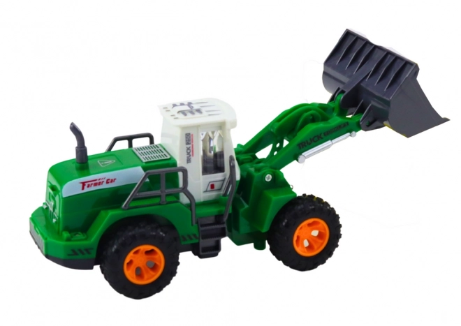 Excavator verde telecomandat cu braț mobil