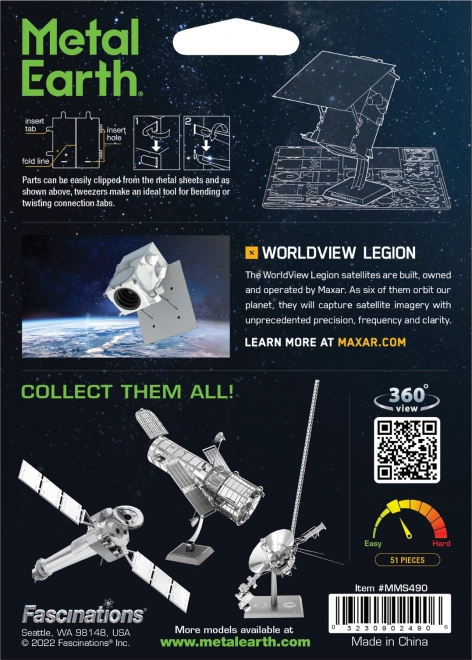 Puzzle 3D de Metal WorldView