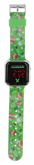 Ceas digital pătrat Minecraft