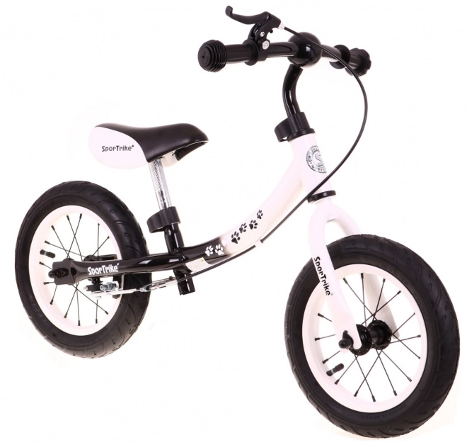 bicicletă fără pedale copii SporTrike Boomerang albă