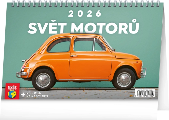 Calendar de birou Lumea motoarelor 2026