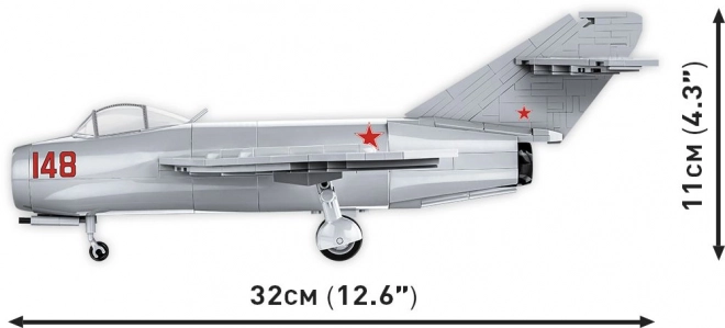 Model din construcții avion MiG-15 Fagot