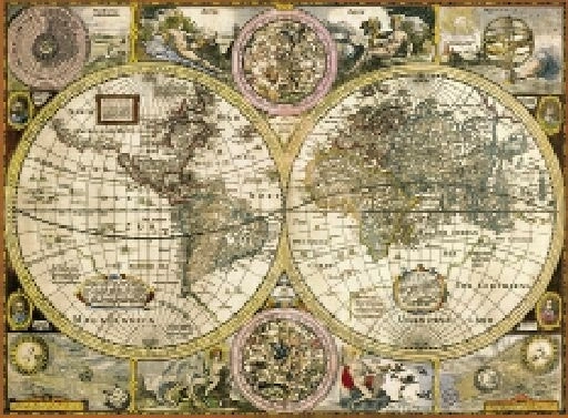 Puzzle Hartă antică 3000 piese