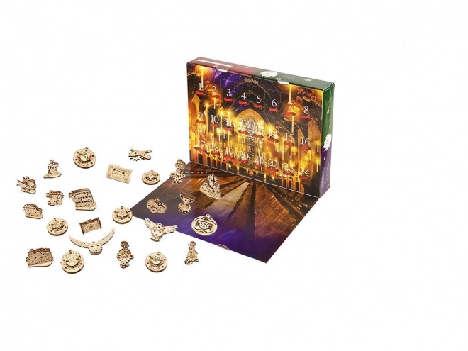 Ugears puzzle mecanic din lemn 3D Harry Potter - Calendar Advent