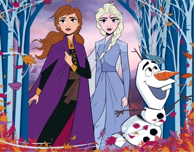 Puzzle cu apă magică CLEMENTONI: Frozen 2, 30 piese