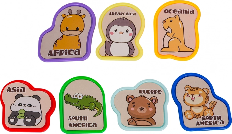 Descoperirea continentelor cu animăluțe