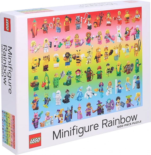 puzzle LEGO duhové minifigurine 1000 piese