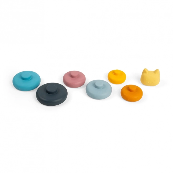 Turnulet din silicon pisica de la Bigjigs Toys