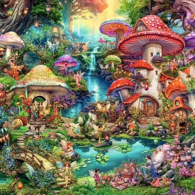 Puzzle Ravensburger Satul Ciupercilor 1000 Piese