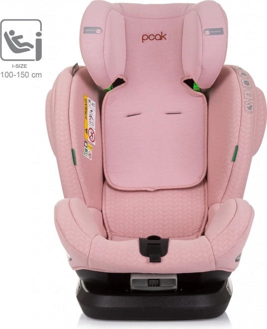 Scaun auto rotativ Chipolino Peak i-Size 40-150cm Isofix Flamingo