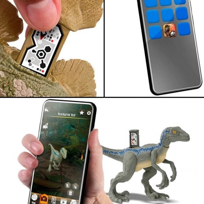Figurină dinozaur Kryptops din Jurassic World cu răget sălbatic și părți mobile