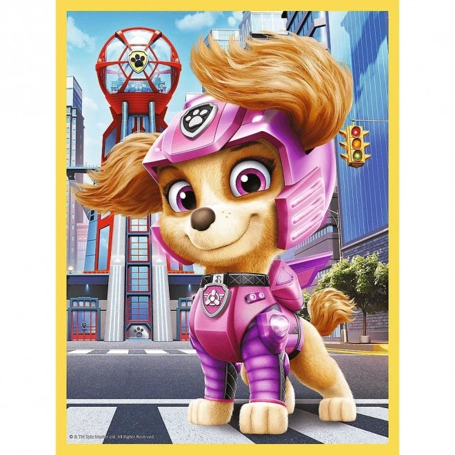 Puzzle dublu Paw Patrol cu Sky și Rubble