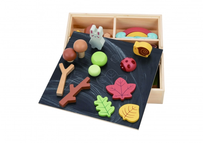 Set pădure din lemn copii Tooky Toy