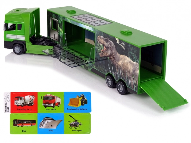 Camion mare pentru transportul de dinozauri