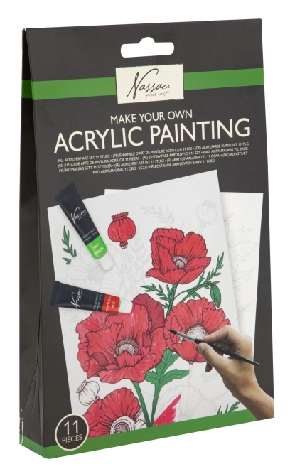 Set pictură acrilică - 4 modele diferite
