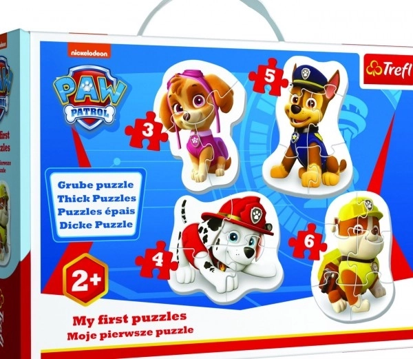 Puzzle bebe 4 în 1 Patrula Cățelușilor