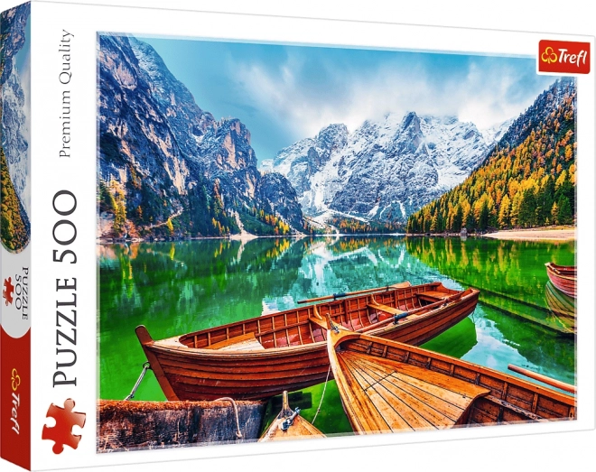 Puzzle 500 piese Lacul Braies Italia