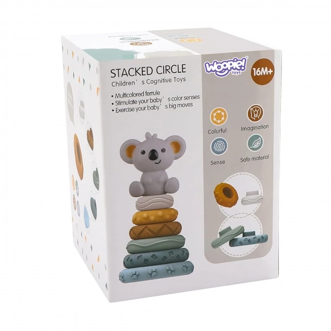 Set Educațional Piramidă Koala 2 în 1 WOOPIE