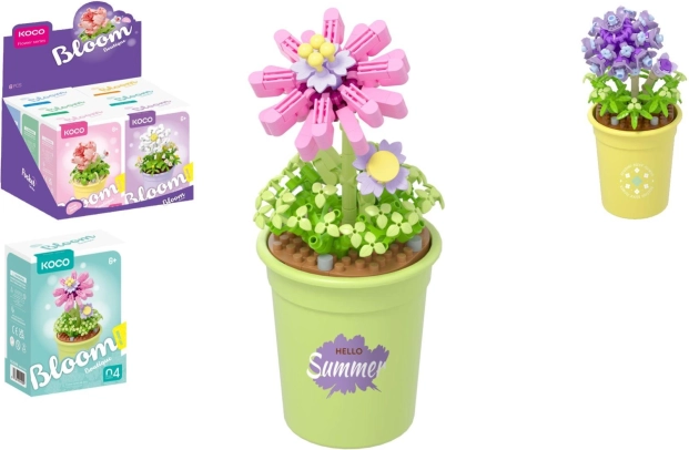 set de construit koco mini floare în ghiveci – 6 variante