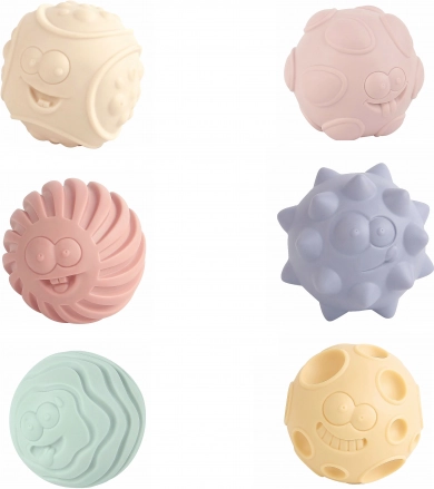 Set de mingi texturate 3 buc 6 cm