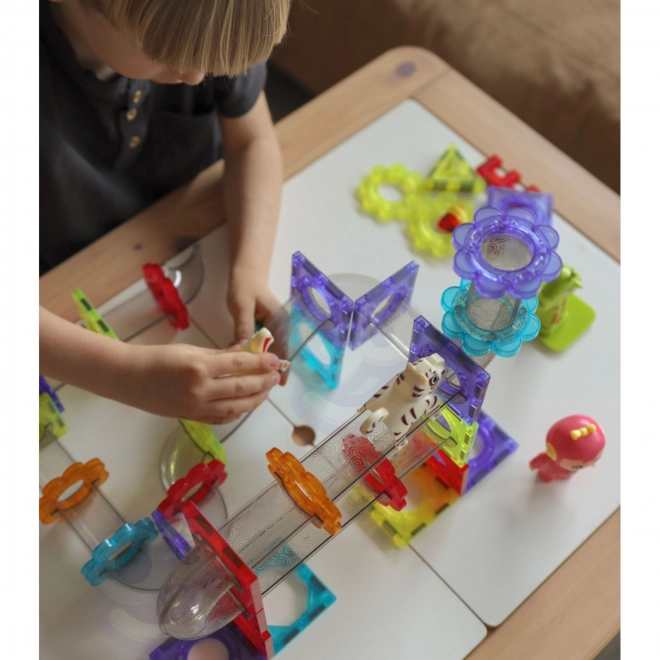 Magnetic blocks traseu pentru bile paradisul animalelor 104 elemente