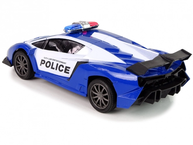 Mașină de curse poliție R/C cu telecomandă și acumulator