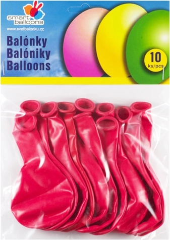 Baloane roșii gonflabile 26 cm - set de 10 bucăți