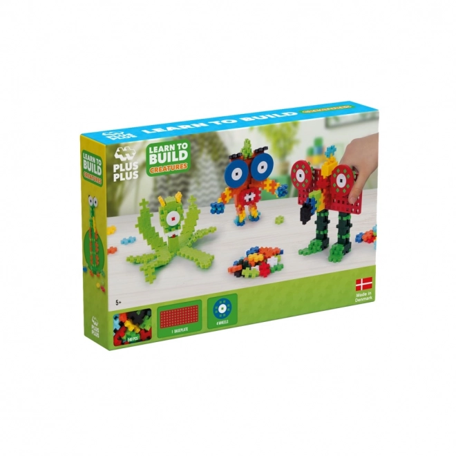 Set creativ Plus-Plus Învățați să construiți Monștri