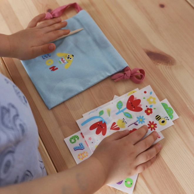 Set creativ poșetă magică cu stickere Woopie Art&Fun