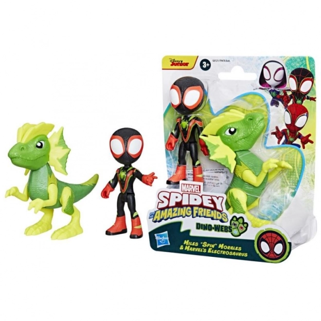 Set figurine Spider-Man Prietenii uimitori și dinozaurii răufăcători