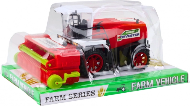 Combine agricol roșu cu tracțiune